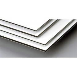 Composite 3mm aluminio de 0.21mc   blanco/blanco