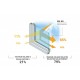 Lamina proteccion solar 79% plata exterior (Metros)