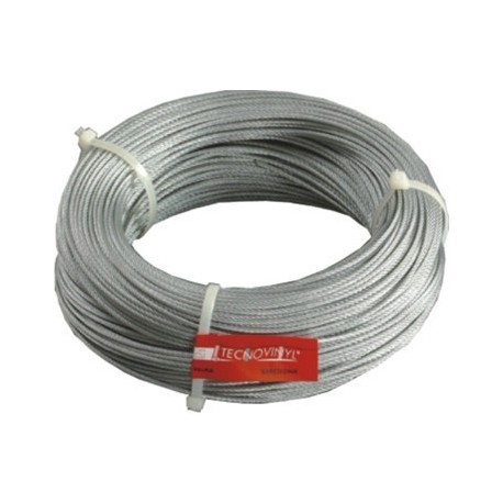 Cable inoxidable 25 m 2mm plata mate